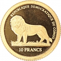 10 Francs 2006, Congo, Democratic Republic, Mona Lisa