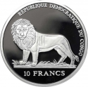 10 Francs 2006, Congo, Democratic Republic, Pope Damasus II