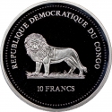 10 Francs 2005, KM# 181a, Congo, Democratic Republic, Wildlife Protection, Acadian Redfish