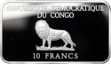 10 Francs 2000, KM# 32, Congo, Democratic Republic, Third Millennium, The Next Step to Mars
