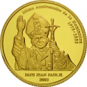 20 Francs 2003, KM# 136, Congo, Democratic Republic, Election of Pope John Paul II, 25th Anniversary