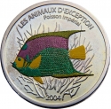 5 Francs 2004, Congo, Democratic Republic, Exceptional Animals, Emperor Angelfish