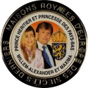 5 Francs 1999, Congo, Democratic Republic, Royal Families Of Europe, Prince Willem-Alexander and Máxima Zorreguieta Cerruti