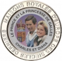 5 Francs 1999, Congo, Democratic Republic, Royal Families Of Europe, Prince Charles and Princess Diana of the United Kingdom