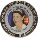 5 Francs 1999, Congo, Democratic Republic, Royal Families Of Europe, Princess Caroline of Monaco