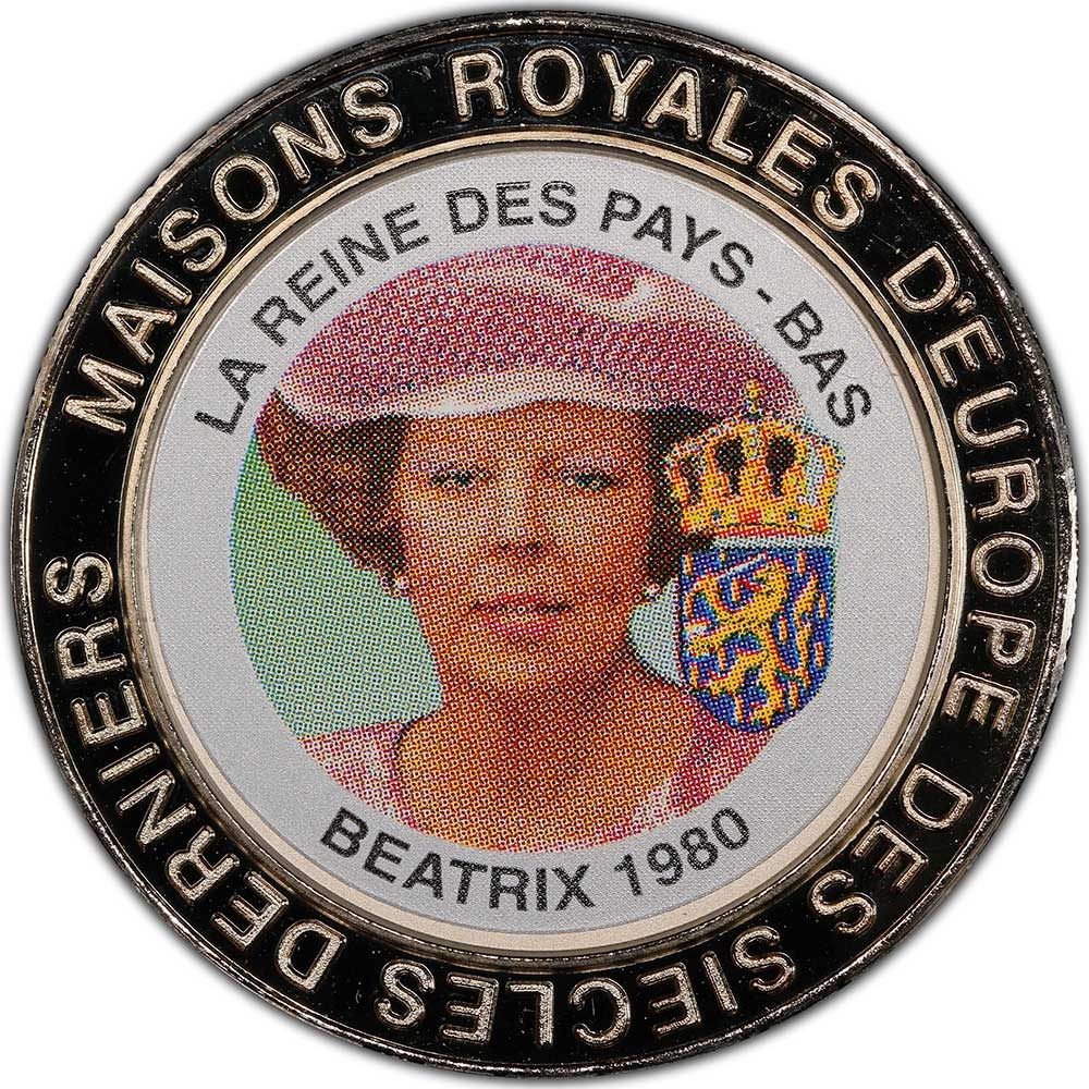5 Francs 1999, Congo, Democratic Republic, Royal Families Of Europe, Queen Beatrix of the Netherlands