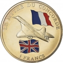 5 Francs 2003, Congo, Democratic Republic, Concorde