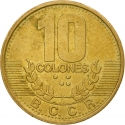 10 Colones 1995, KM# 228, Costa Rica