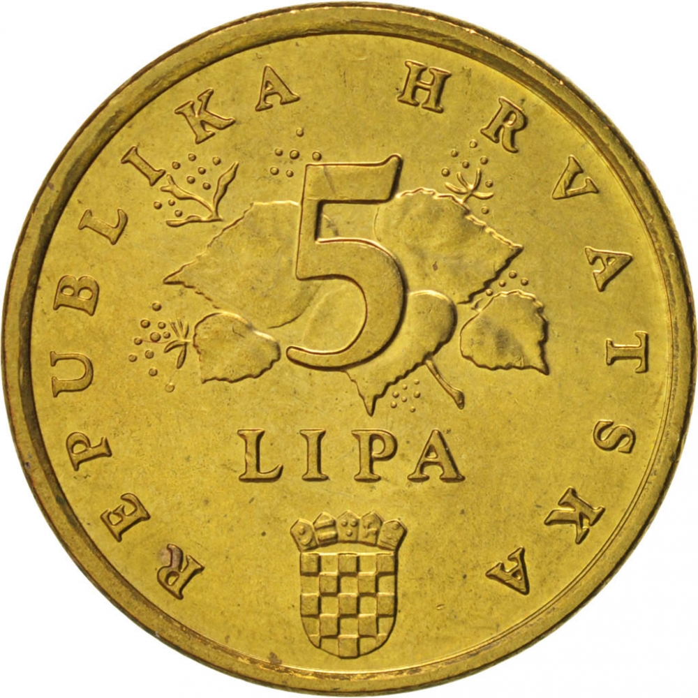 5 Lipa 1993-2021, KM# 5, Croatia