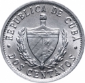 2 Centavos 1983-2010, KM# 104, Cuba