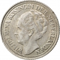 1/4 Gulden 1944-1947, KM# 44, Curacao, Wilhelmina