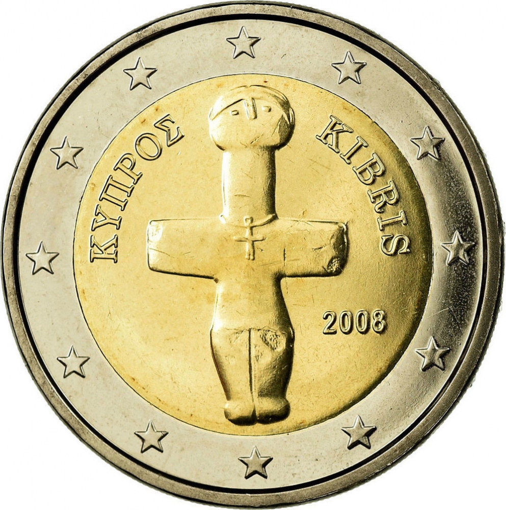 2 Euro Cyprus 2008 2023 Km 85 Coinbrothers Catalog