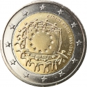 2 Euro 2015, KM# 102, Cyprus, 30th Anniversary of the Flag of Europe