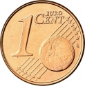 1 Euro Cent 2008-2021, KM# 78, Cyprus