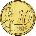 10 Euro Cent 2008-2021, KM# 81, Cyprus