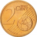 2 Euro Cent 2008-2021, KM# 79, Cyprus