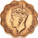 1 Piastre 1942-1946, KM# 23a, Cyprus, George VI