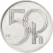 50 Haleru 1993-2008, KM# 3, Czech Republic, Larger signature VO-mark (KM# 3.2)