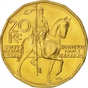 20 Korun 1993-2021, KM# 5, Czech Republic