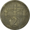 2 Halere 1923-1925, KM# 5, Czechoslovakia
