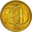 20 Haleru 1972-1990, KM# 80, Czechoslovakia