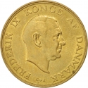 1 Krone 1947-1960, KM# 837, Denmark, Frederick IX