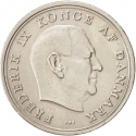 1 Krone 1960-1972, KM# 851, Denmark, Frederick IX