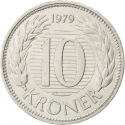 10 Kroner 1979-1988, KM# 864, Denmark, Margrethe II