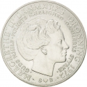 10 Kroner 1972, KM# 858, Denmark, Margrethe II, Death of Frederick IX and Accession of Margrethe II