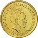 20 Kroner 1994-1999, KM# 878, Denmark, Margrethe II
