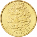 20 Kroner 2003-2010, KM# 891, Denmark, Margrethe II