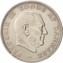 5 Kroner 1960-1972, KM# 853, Denmark, Frederick IX