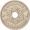 5 Kroner 1990-2023, KM# 869, Denmark, Margrethe II