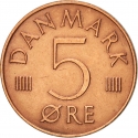5 Øre 1973-1988, KM# 859, Denmark, Margrethe II