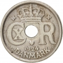 10 Øre 1924-1947, KM# 822, Denmark, Christian X