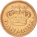 50 Øre 1989-2023, KM# 866, Denmark, Margrethe II