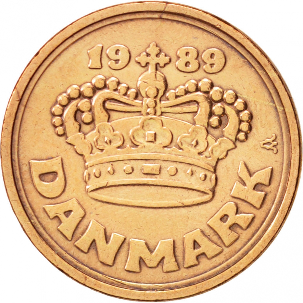 50 re Denmark 1989 2023 KM 866 CoinBrothers Catalog