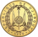 1 Franc 1999, KM# 37, Djibouti, 50th Anniversary of Djiboutian Franc