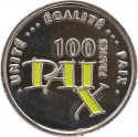 100 Francs 2002, KM# 40, Djibouti, 25th Anniversary of Independence of Djibouti