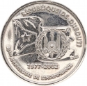 100 Francs 2002, KM# 39, Djibouti, 25th Anniversary of Independence of Djibouti