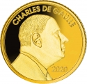 100 Francs 2020, Djibouti, 130th Anniversary of Birth of Charles de Gaulle