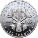 200 Francs 2019-2022, Djibouti, Djibouti Waterbuck