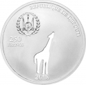 250 Francs 2018, KM# 69, Djibouti, Shapes of Africa, Giraffe