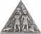 250 Francs 2023, Djibouti, 3D Ancient Pyramid, Thoth and Amun
