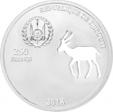 250 Francs 2018, KM# 74, Djibouti, Shapes of Africa, Springbok