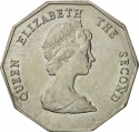 1 Dollar 1989-2000, KM# 20, East Caribbean States, Elizabeth II