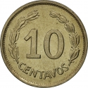 10 Centavos 1976, KM# 76d, Ecuador