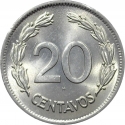 20 Centavos 1937, KM# 77.1, Ecuador