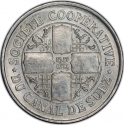 1 Franc 1892, KM# Tn11, Suez Canal, Abdul Hamid II
