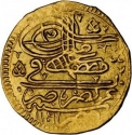 1 Jedid Eshrefi Altin 1695-1702, KM# 63, Egypt, Eyalet / Khedivate, Mustafa II